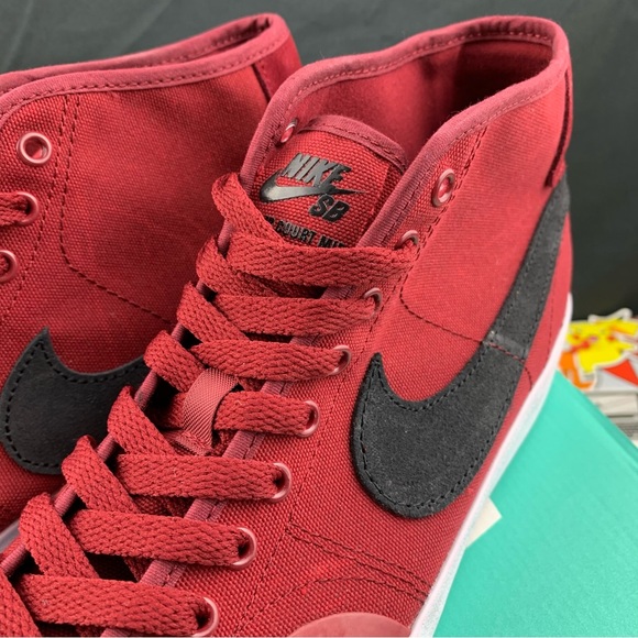 Nike SB Blazer Court Mid Red Mens Various Sizes - Picture 6 of 11